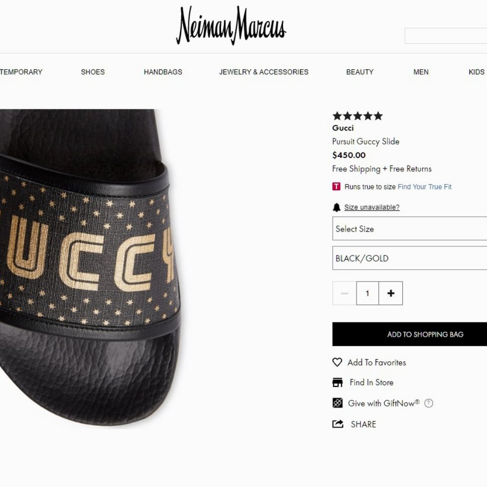 ⚡️SOLD! NIB GUCCI SEGA PURSUIT Slides Flip Flops - Picture 10 of 12